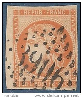 FRANCE Oblitéré GC-3906 Y&T N°48 - 1870 Bordeaux Printing