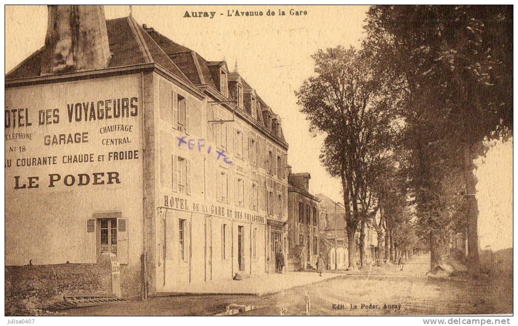 AURAY (56) Avenue De La Gare Façade Hotel Des Voyageurs - Auray