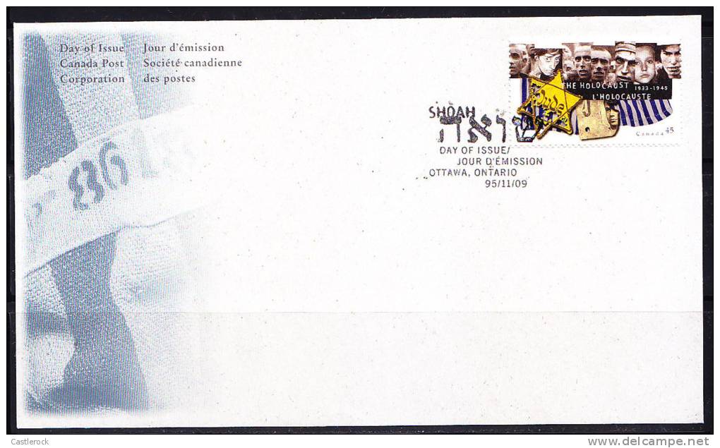 T)CANADA 1995,END OF THE HOLOCAUST,50th ANNIV.,FDC.- - 1991-2000
