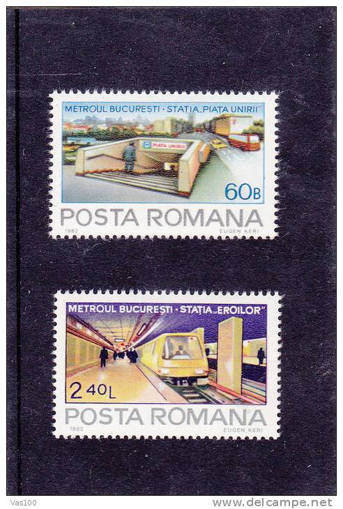 Roumanie - Y&T 3372-3373 ** - Transports TRAM, MNH, COTE 1,3 EURO - Neufs