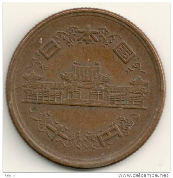 Japan  10  Yen Hirohito  Y#73   Yr. 29 (1954) - Japan
