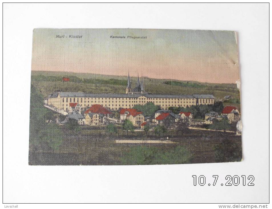 Muri-Kloster. - Kantonale Pflegeanstalt. (16 - 10 - 1910) - Muri