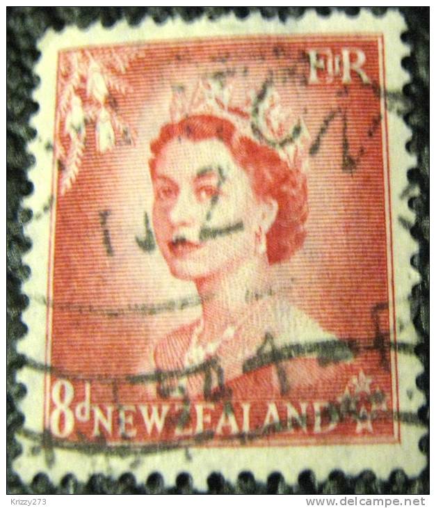 New Zealand 1953 Queen Elizabeth II 8d - Used - Other & Unclassified