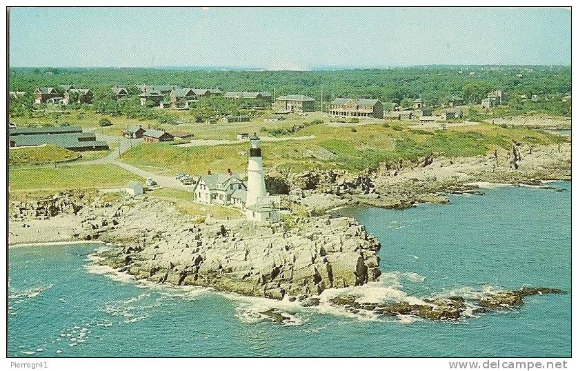 3-CPA-1950-USA-MAINE-PORTLAND-COTE -PHARES-VUE AERIENNE-TBE - Portland