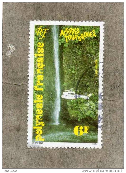 POLYNESIE Française :  Activité Touristique : Excursion En Hélicoptère  - Paysage - Tourisme -Vacances - Used Stamps