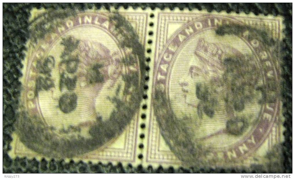 Great Britain 1881 Queen Victoria 1d Pair - Used - Autres & Non Classés