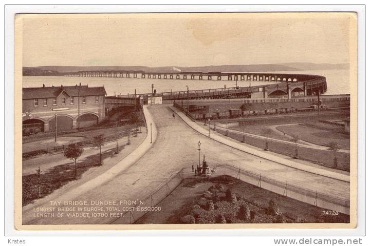 Postcard - Dundee, Bridge    (7033) - Angus
