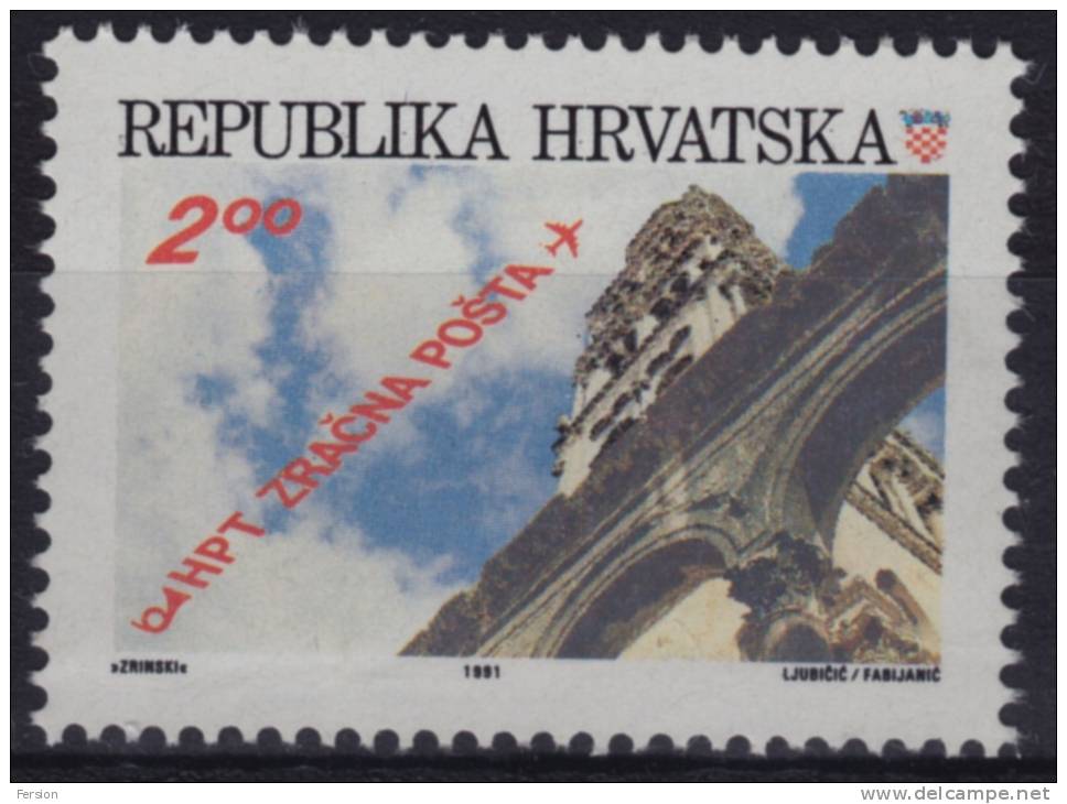 1991 - CROATIA - Air Mail - Air Post - Par Avion - AIRPLANE - Autres & Non Classés