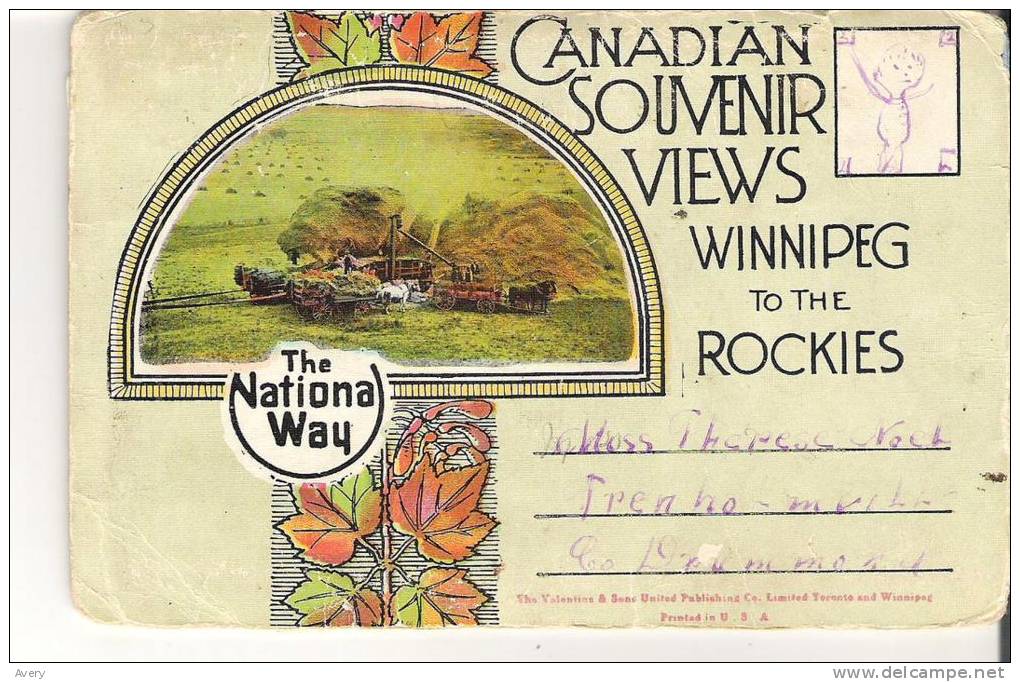 Souvenir Folder Of Canadian Souvenir Views Winnipeg To The Rockies Cover Is Damaged And Pictures Are Loose Great Picture - Other & Unclassified