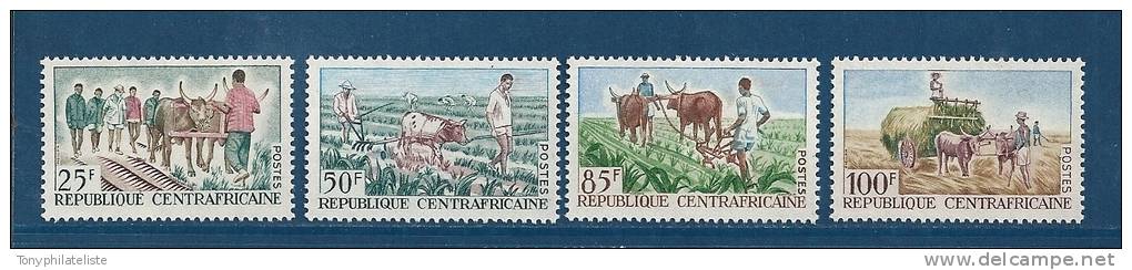 Centrafrique  Timbres De 1965  N°43 A 46  Neuf * - Central African Republic