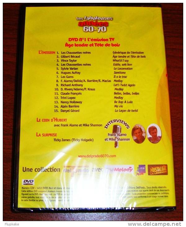Les Fabuleuses Années 60-70 No 1 Dvd + Revue Âge Tendre Et Tête De Bois Eddy Mitchell Sylvie Vartan - Muziek DVD's
