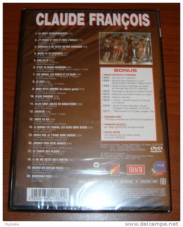 Claude François Hits & Légende 3 Collection Or Warner Vision France Dvd - DVD Musicaux