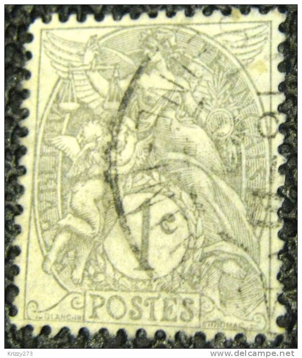 France 1900 Blanc 1c - Used - 1900-29 Blanc