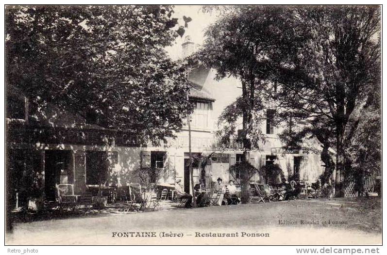 FONTAINE – Restaurant Ponson (cachet Militaire Au Verso : ..Rgt Colonial D'Artillerie - Batterie ..." - Other & Unclassified