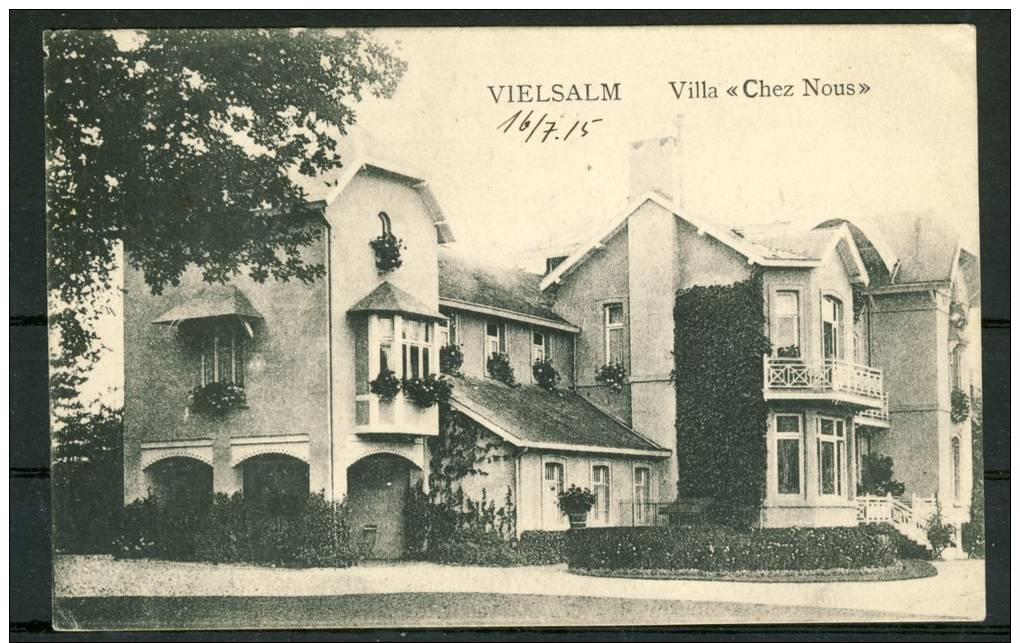 1915: Vielsalm, Villa "Chez Nous" -Feldpost Landsturm-Inf.Bat. Celle - Vielsalm