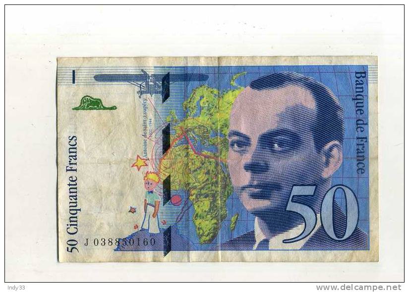 - FRANCE . 50 F. ST EXUPERY 1997. - 50 F 1992-1999 ''St Exupéry''