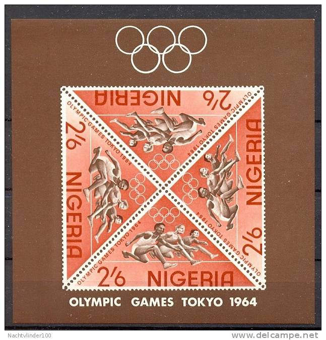 Muu056 SPORT OLYMPISCHE SPELEN HORDELOPEN OLYMPIC GAMES  NIGERIA 1964 PF/MNH - Zomer 1964: Tokyo