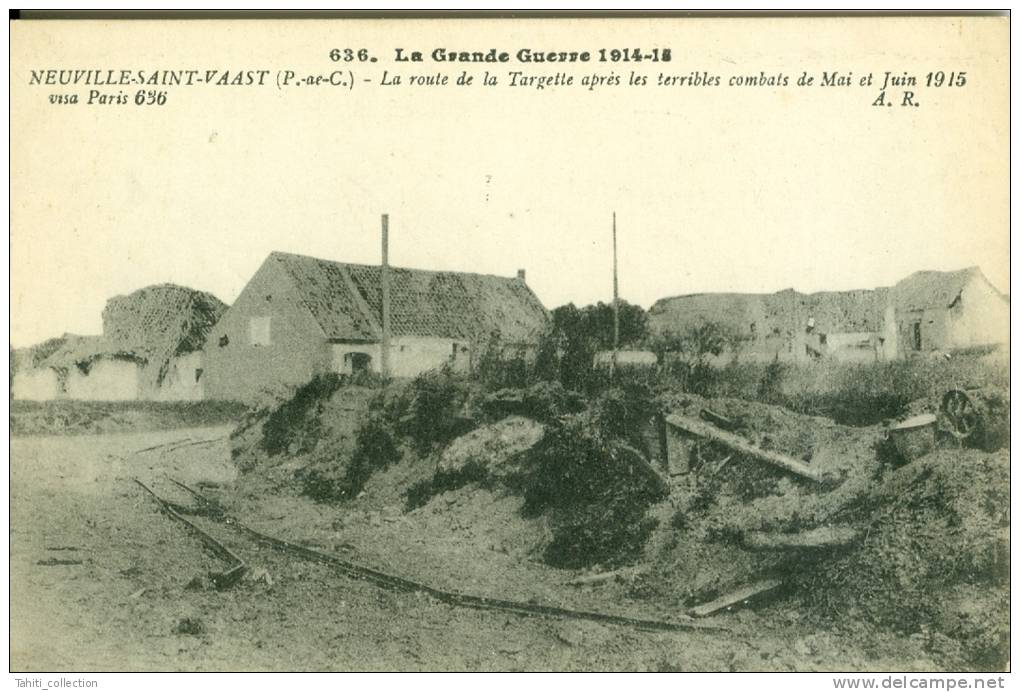 NEUVILE-SAINT-VAAST - La Route De La Targette.... - Autres & Non Classés