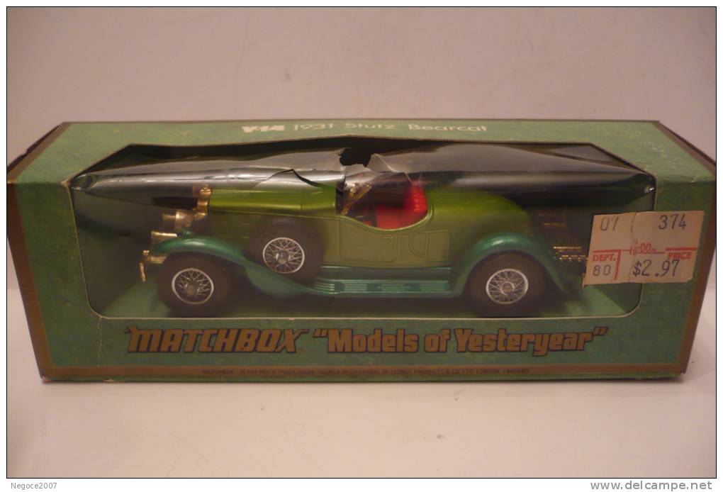 MATCHBOX  Y14 :  STUTZ  BEARCAT  1931 - Matchbox