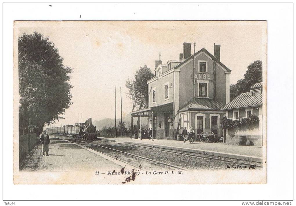 ANSE  -   La Gare   P.L.M.    -  Train - Anse