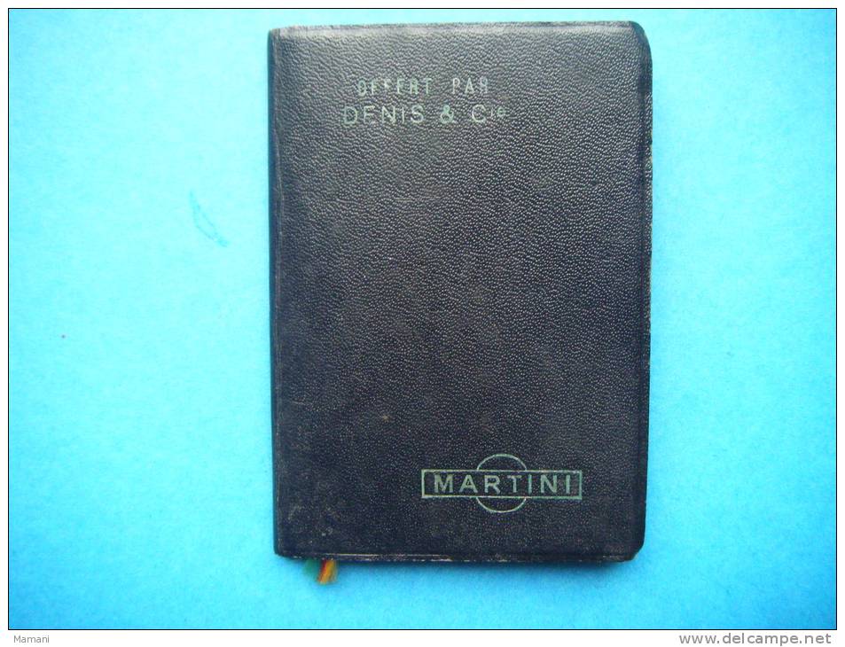 Agenda 1962-offert Par Denis Et Cie -martini Et Rossi-pub Interieure-cognac Gaston De Lagrange-manor L'ame Du Roussillon - Alcools