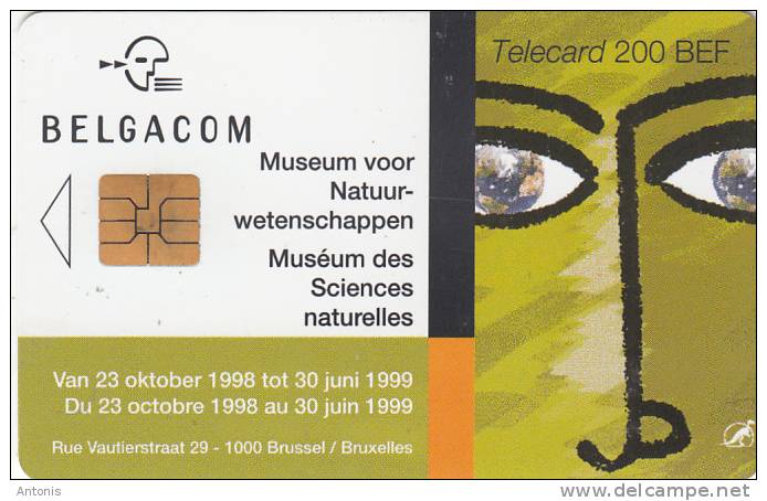 BELGIUM - Museum Of Natural Sciences, Exp. Date 31/01/02, Used - Con Chip