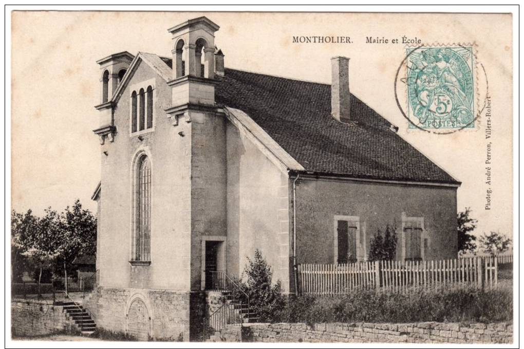 MONTHOLIER Mairie Et École - Autres & Non Classés