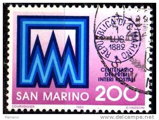 PIA - SMA - 1980 : Centenario Dei Primi Interi Postali Di San Marino - (SAS  1088) - Usados