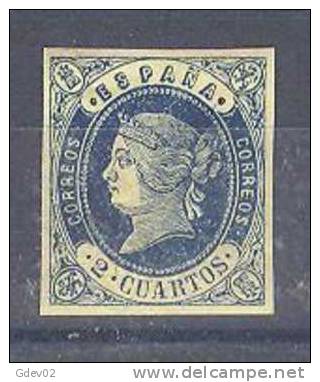 ES57-L3329.España.Spain .Espagne..ISABEL  Ll. 1862  (Ed 57**),sin Charnela.MAGNIFICO - Unused Stamps