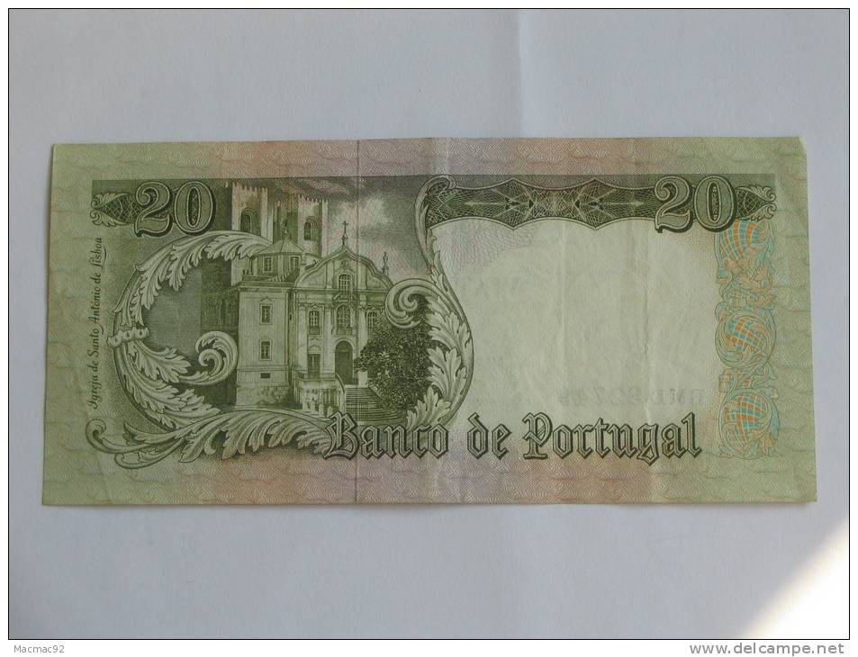 20 Vinte Escudos. 26-05-1964. Banco De Portugal. - Portugal