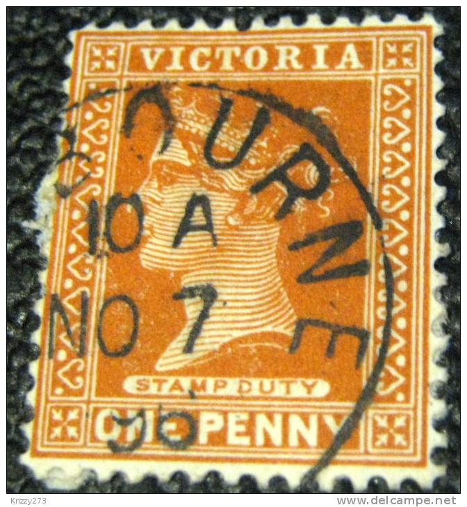 Victoria 1890 Queen Victoria 1d - Used - Used Stamps