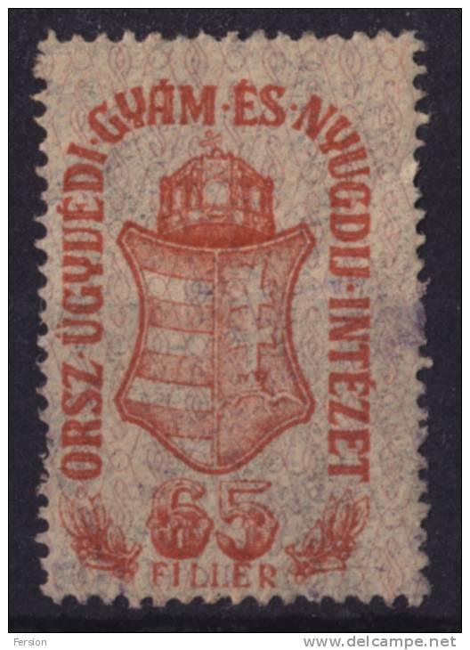 1944. Hungary, Ungarn, Hongrie - Revenue Stamp (lawyer Pension Salary Stamp) - Fiscaux