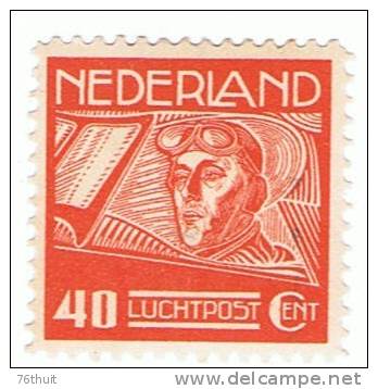 1928 -NEDERLAND PAYS-BAS- Neuf Avec Charnière - Vols Vers Les Indes Néerlandaises -40 C - Yvert & Tellier N°4 - Poste Aérienne