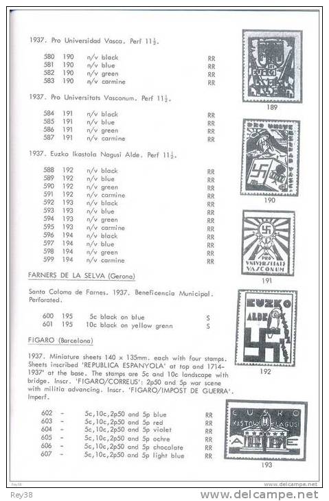 SPANISH CIVIL WAR CATALOGUE(COPY), REPUBICAN SIDE, DIFICULT TO FIND, SHIPPING 4 EUROS - Emissions Républicaines