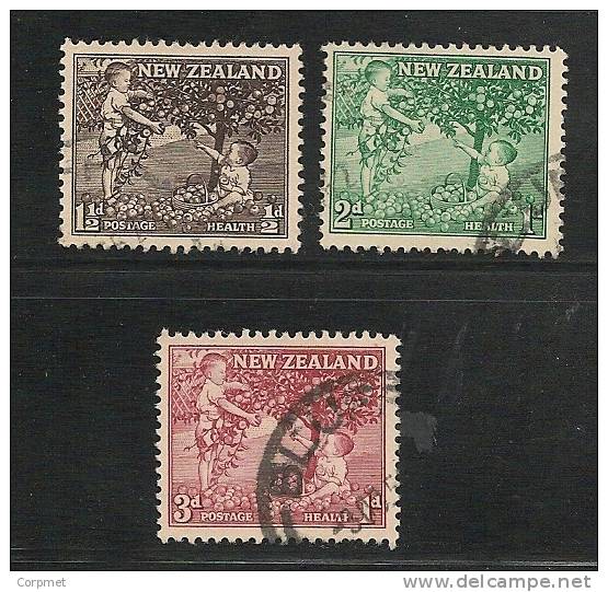 NEW ZEALAND -1956 HEALTH -  Yvert # 356/8 - USED - Used Stamps