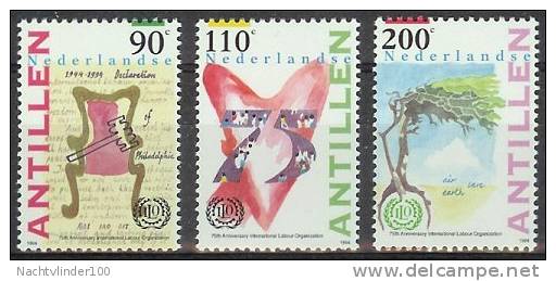 Mtx1063 ILO BOOM HART STATEMENT PHILADELPHIA TREE HEART NEDERLANDSE ANTILLEN 1994 PF/MNH - OIT