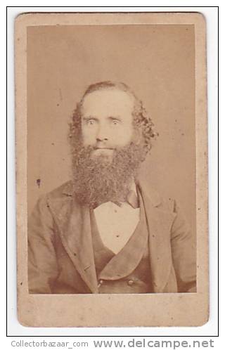 W2_0156 JUDAICA JEWISH MAN  C1850 CARTE DE VISITE PHOTO FOTO PHOTOGRAPHY - Ancianas (antes De 1900)