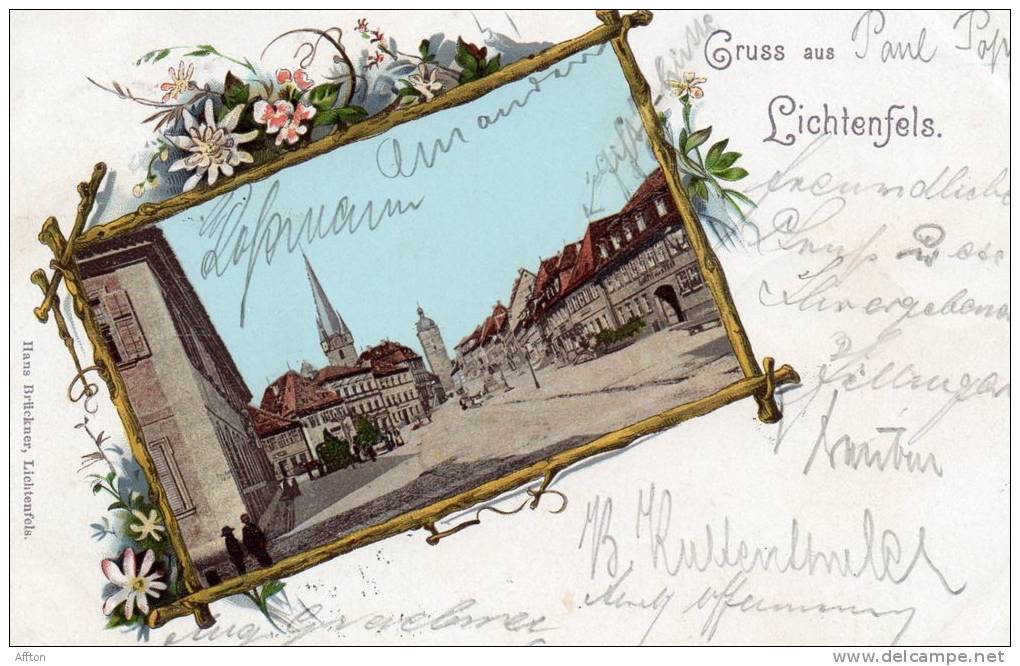 Gruss Aus Lichtenfels 1900 Germany Postcard - Lichtenfels