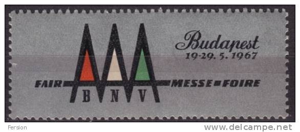 1967 - Budapest International Fair (Exhibition) - Hungary CINDERELLA LABEL VIGNETTE - Other & Unclassified
