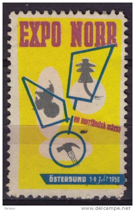 1950 - EXPO NORR Östersund ( Exhibition Fair) - Sweden - CINDERELLA LABEL VIGNETTE - Autres & Non Classés