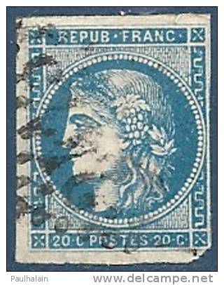 FRANCE Oblitéré GC-2413 Y&T N°45B - 1870 Bordeaux Printing
