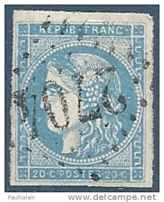 FRANCE Oblitéré GC-2704 Y&T N°45C - 1870 Bordeaux Printing