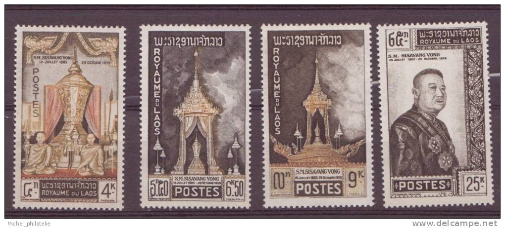 Laos N° 71 à 74** Neuf Sans Charniere - Laos