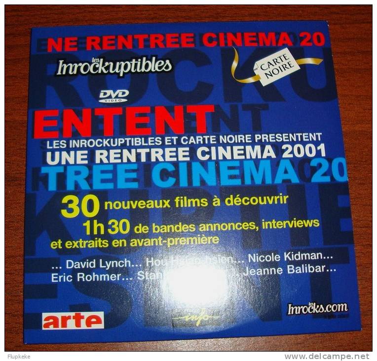 Dvd Promotionnel Rentrée Cinéma 2001 Les Nrockuptibles - Autres & Non Classés