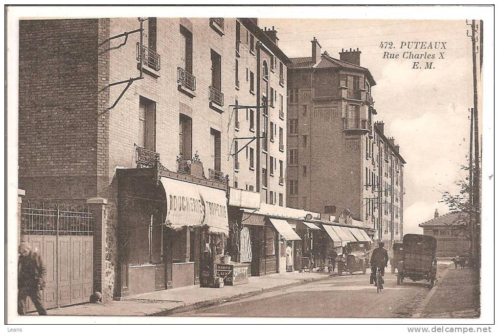 PUTEAUX    Rue Charles X  EM 472  Boucherie - Puteaux