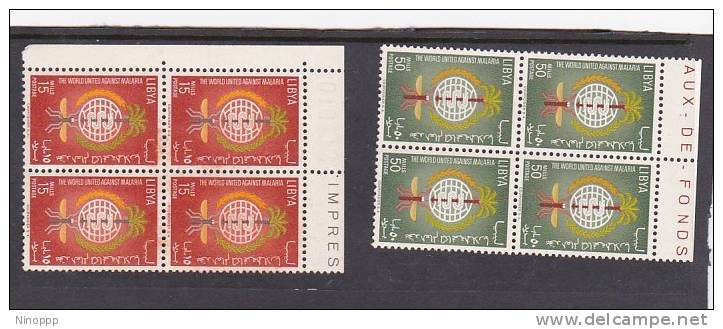 Libya 1962 Malaria Eradication Block 4 MNH - Contre La Faim