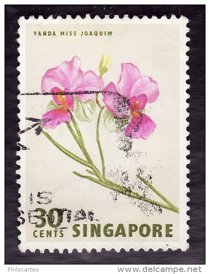 SINGAPOUR  1962  -  YT  60  -  Vanda  -  Oblitéré - Singapore (...-1959)