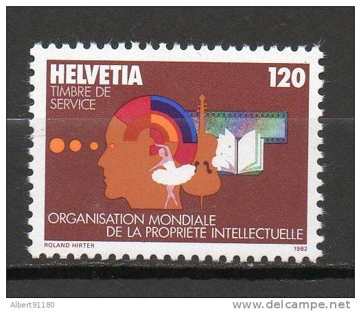 SUISSE (Service) 1,20f Multicolore 1982  N°460 - Oficial