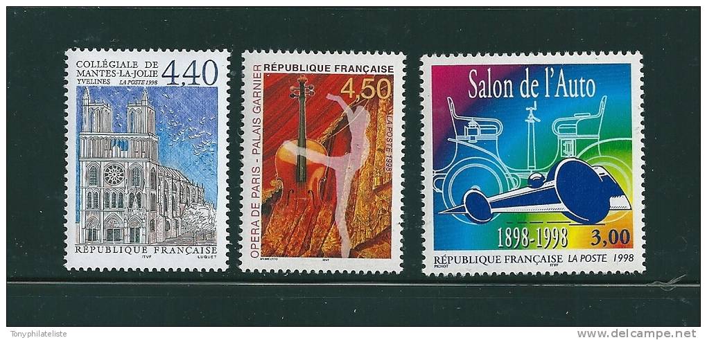 France  Timbre De 1998  N°3180/81+3186  Neuf** Vendu A La Faciale - Neufs