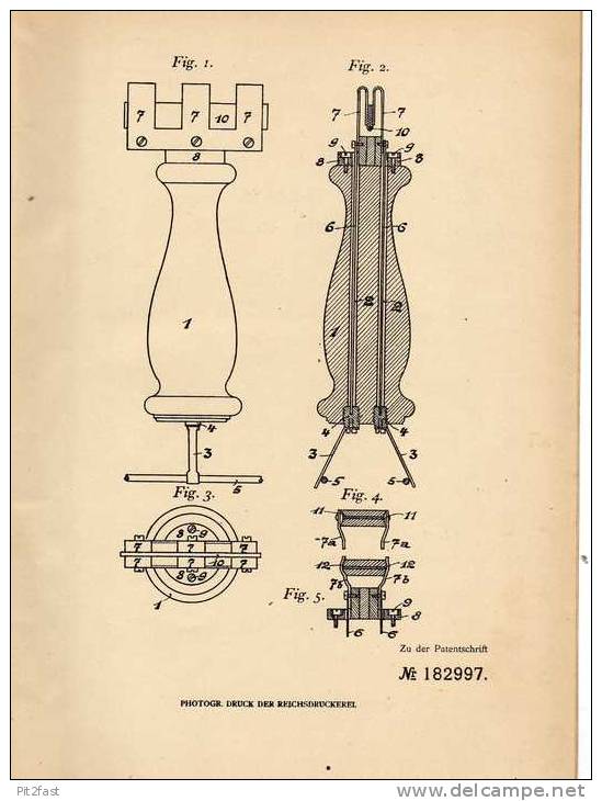 Original Patentschrift - A. Scheibler In Aarau , 1906 , Werkzeug Für Elektrische Leitungen , Stromprüfer !!! - Outils Anciens